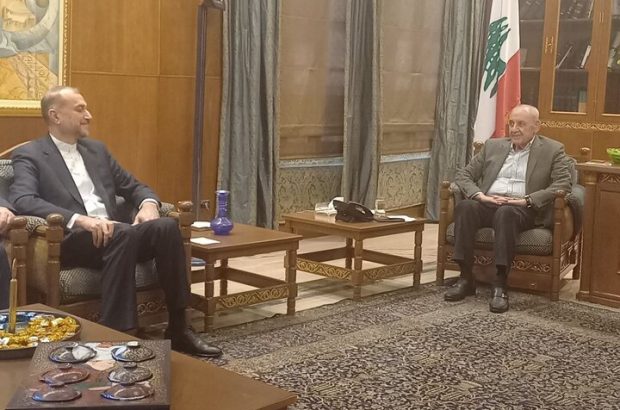 دیدار وزیرخارجه بارییس مجلس لبنان